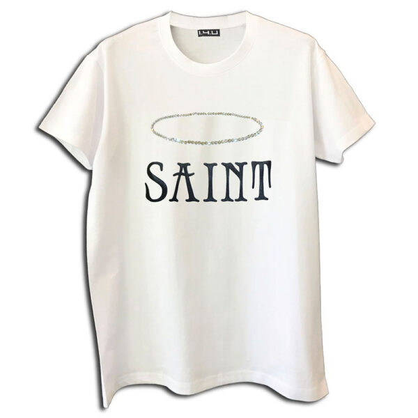 14u ρούχα αξεσουάρ μπλούζα ανδρικό γυναικείο unisex t shirt κεντημένο κρυσταλα swarovski πολυτελείας άγιος στάμπα λογότυπο