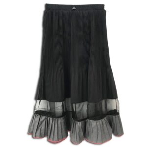 RLX.017 14u ρούχα αξεσουάρ φούστα γυναικεία γυναίκα χειροποίητη άνοιξη καλοκαίρι πολυτελείας μπέζ μαύρη