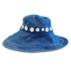 DST.H.02 BUTTONS 1.4.U Ελληνική Εταιρεία Ρούχων και Αξεσουάρ Φαρδύ Βαμβακερό καπέλο με Φιλντισένια Κουμπιά