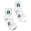 1.4.U Ελληνική Εταιρεία Ρούχων Αξεσουάρ Κάλτσες Βαμβακερές με λογότυπο μέχρι τον αστράγαλο-Starbags