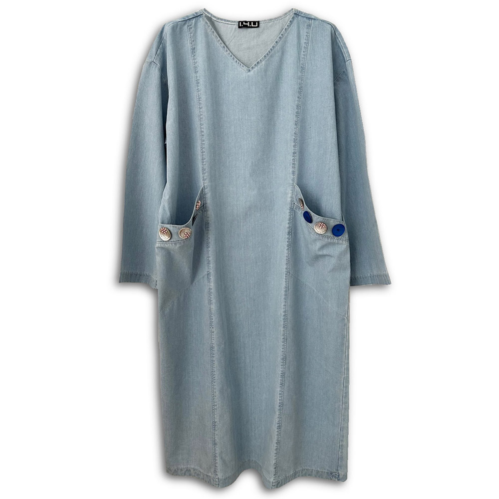 14u-clothes-accessories-hellenic-greek-brand-instagram-14u_official-Are Oversized Denim Long Sleeve Dress