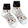 1.4.U Ελληνική Εταιρεία Ρούχων Αξεσουάρ Flower Power Κάλτσες Βαμβακερές μέχρι τον αστράγαλο