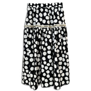 14u-clothes-accessories-hellenic-greek-brand-instagram-14u_official- Kirna Printed Dots Midi Skirt black