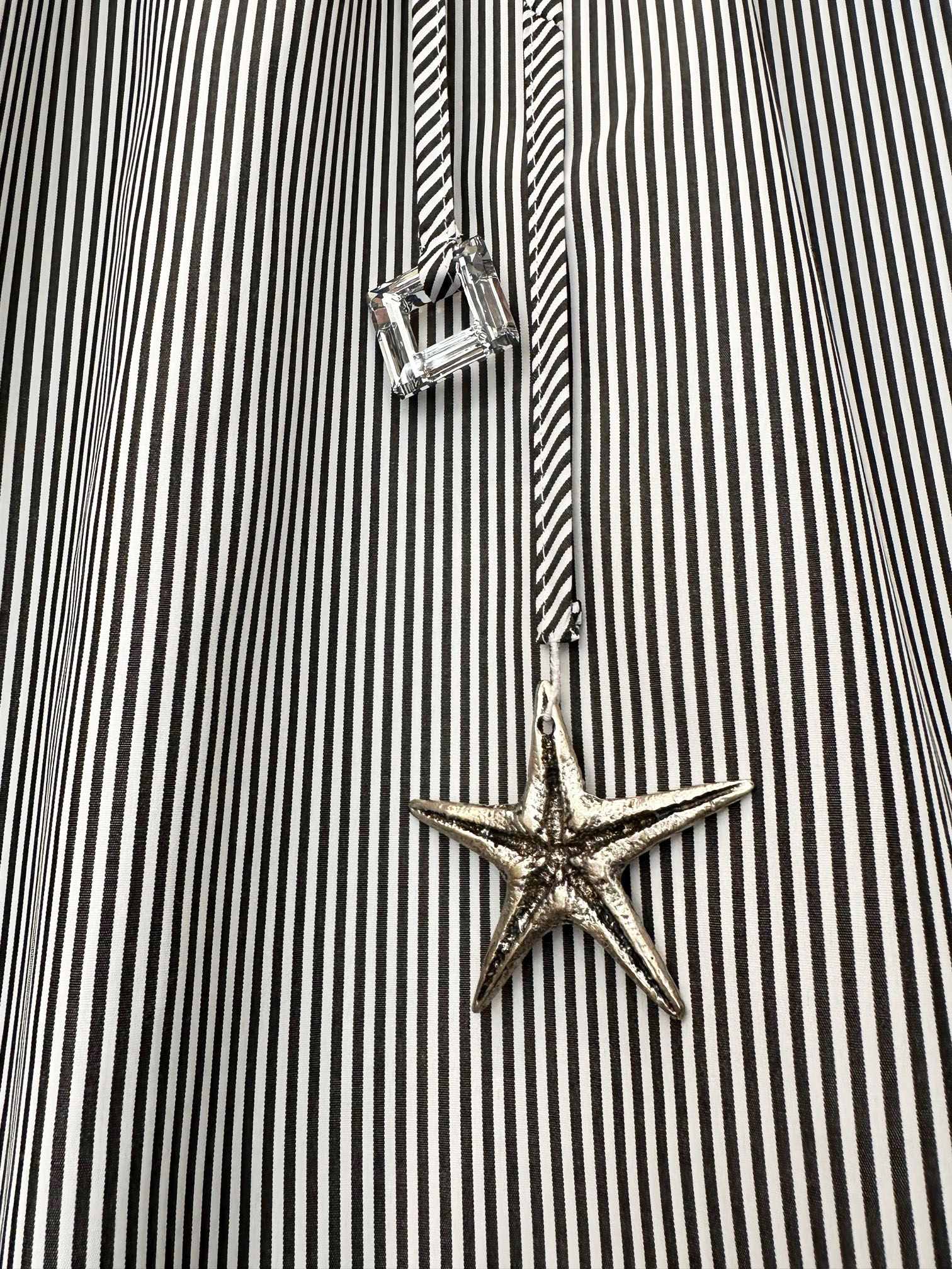 1.4.U Ελληνική Εταιρεία Ρούχων Αξεσουάρ  Silla Βαμβακερό Ριγέ Μίντι Φόρεμα