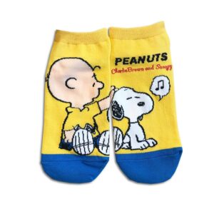 14u-clothes-accessories-socks-blue-yellow-snoopy-sports-home-gym-ancle-school-girl-boys-2-1