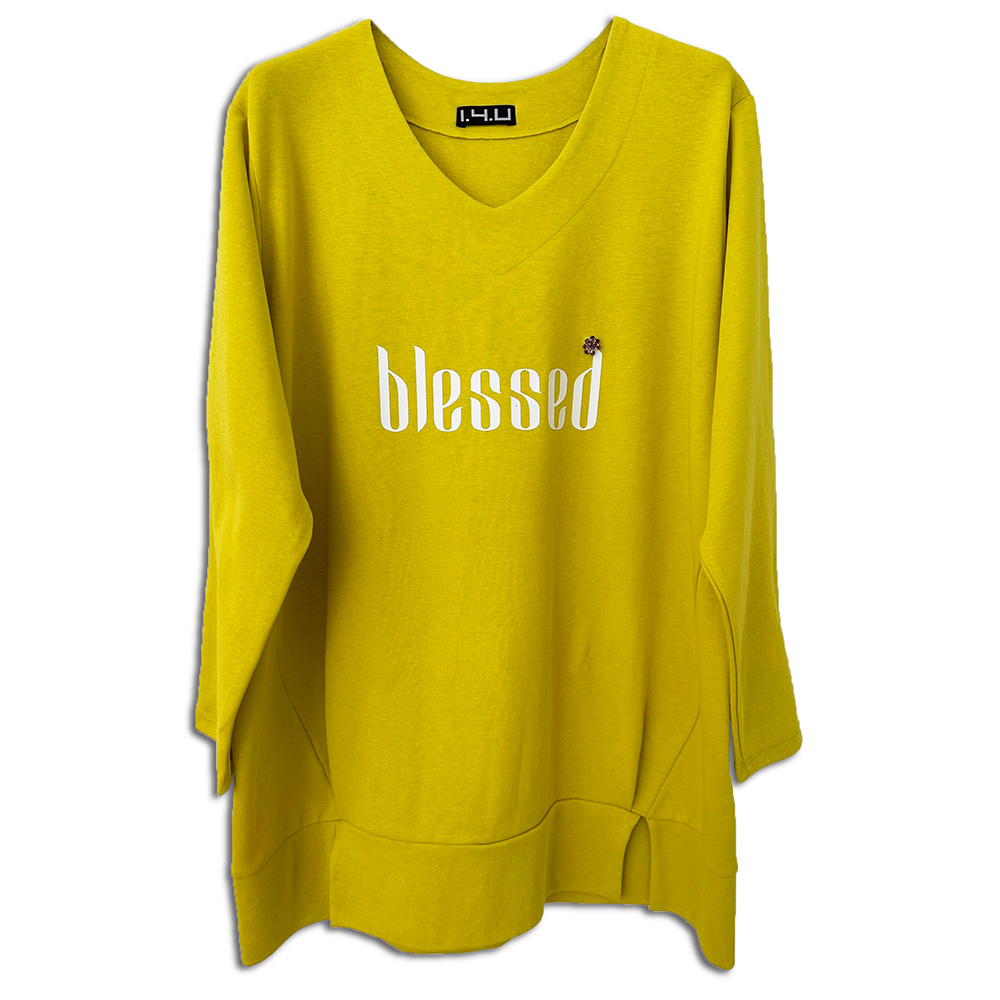Yellow blessed sweatshirt new arrivals