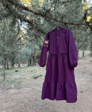 Introducing the Horne raincoat. ☔️

#newseason #new #raincoat #coat #purple #purplerain #collection #fashion #style #forest #green #handmade #fw2022 #fw22 #handcrafted #swarovskicrystals #coolstyle #greekbrand #greekdesigners